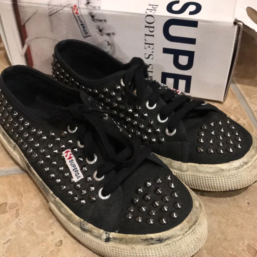 Studded Black Supergas